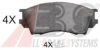 A.B.S. 36929 OE Brake Pad Set, disc brake